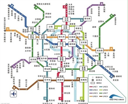 成都地鐵線路圖最新